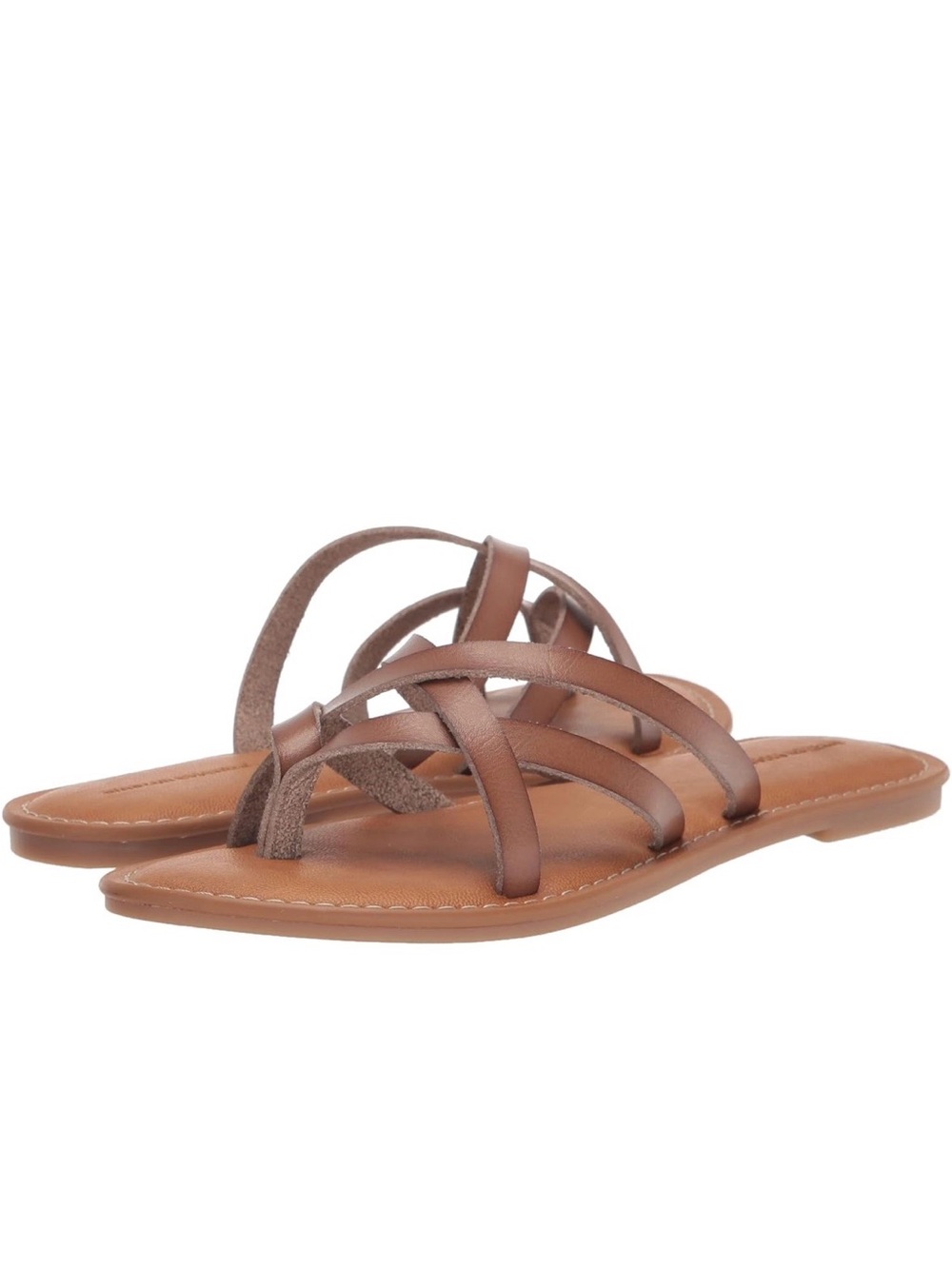 Amazon Essentials Women's Tan Crisscross Slide Sandals - Picture 2 of 3